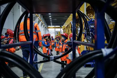 A highlight was the visit to the machine plant in Aresing.