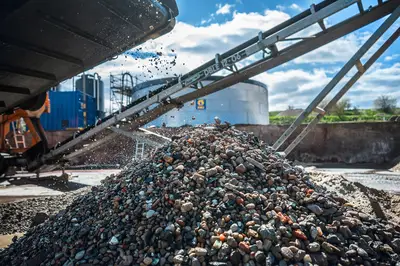 The centerpiece of the plant is a washing and fractionating stage that removes the contaminants from the soil.